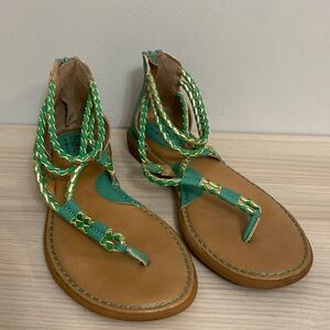 B.O.C Born sedge emerald green sandals size 7